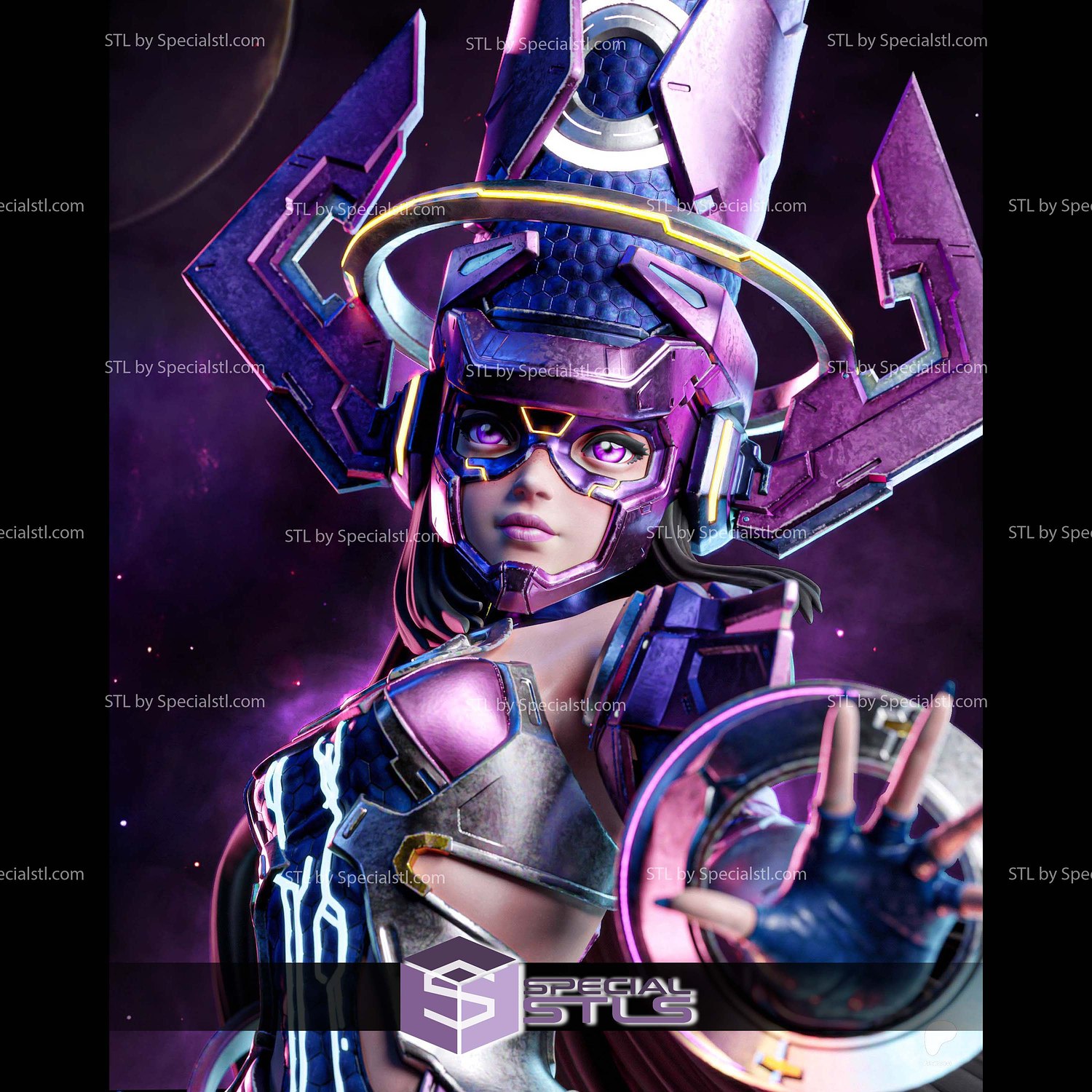 Galacta Marvel Rivals 407mm 3D Printer Files STL Model — view 2