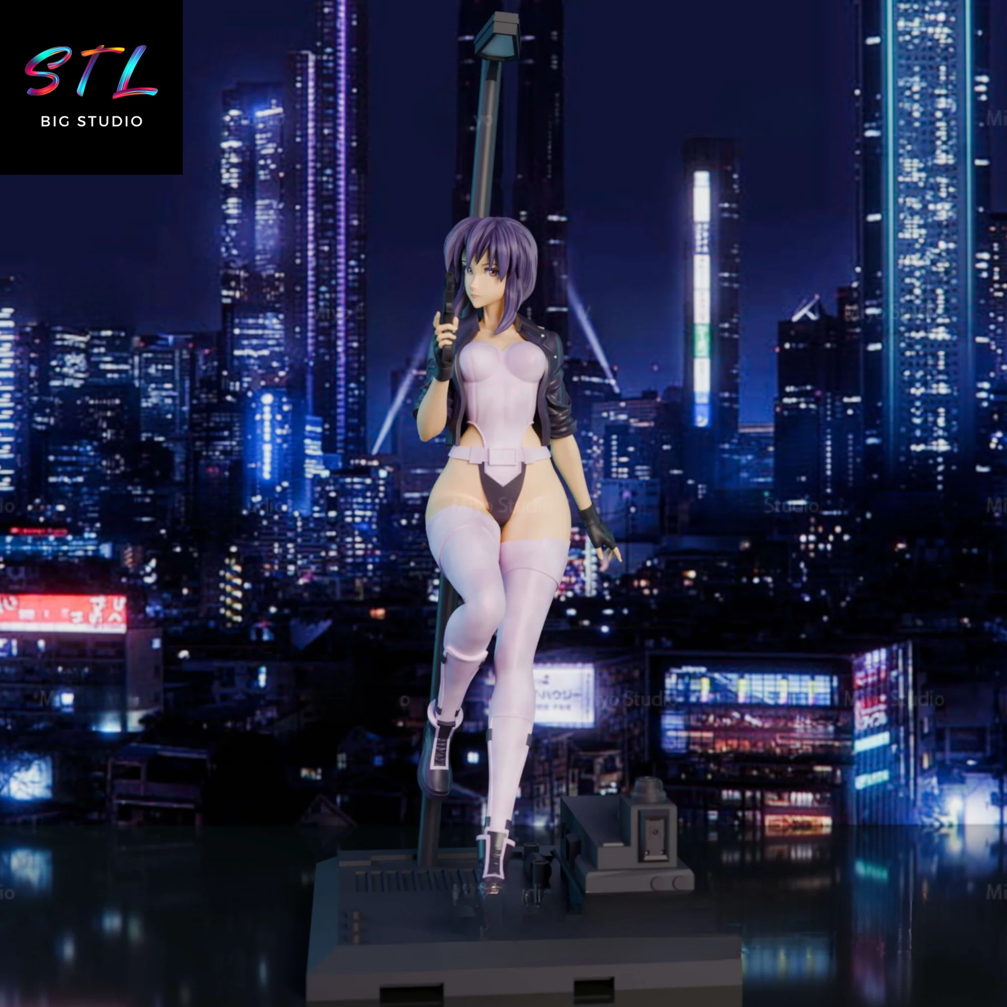 Motoko Kusanagi STL | Ghost in the Shell | 3D Figure to Print Model