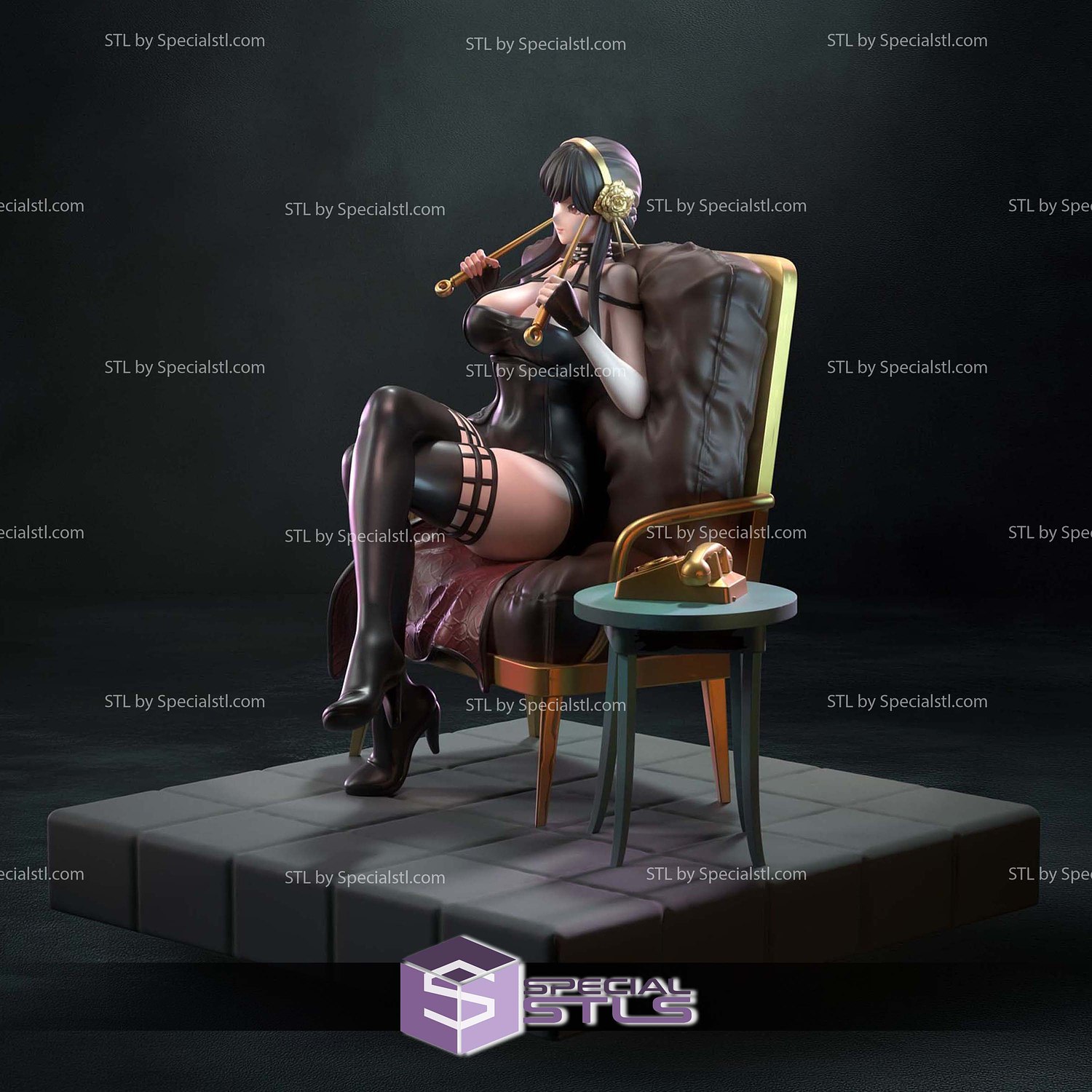 Thorn Princess Yor Forger STL Files 3D Model — view 6