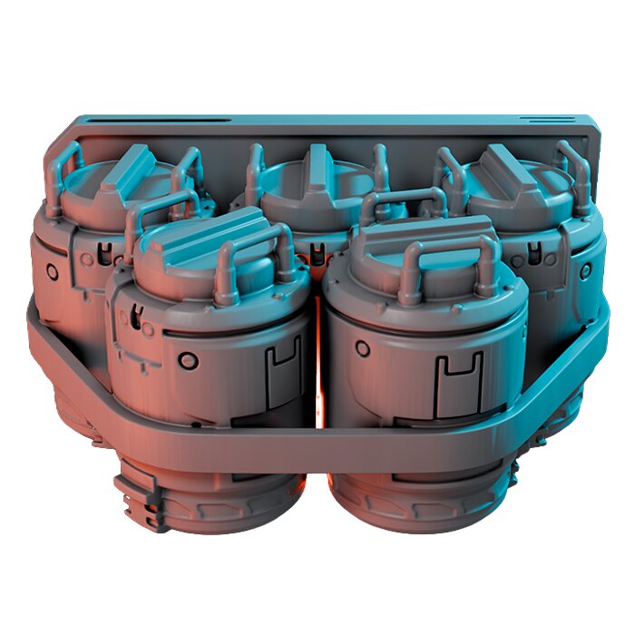 Battery Stack The Promised Asteroid I - RPG Tabletop Figure 3D STL Model — view 4