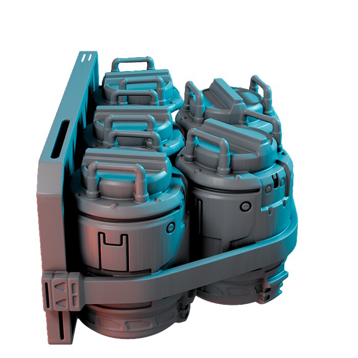 Battery Stack The Promised Asteroid I - RPG Tabletop Figure 3D STL Model — view 5