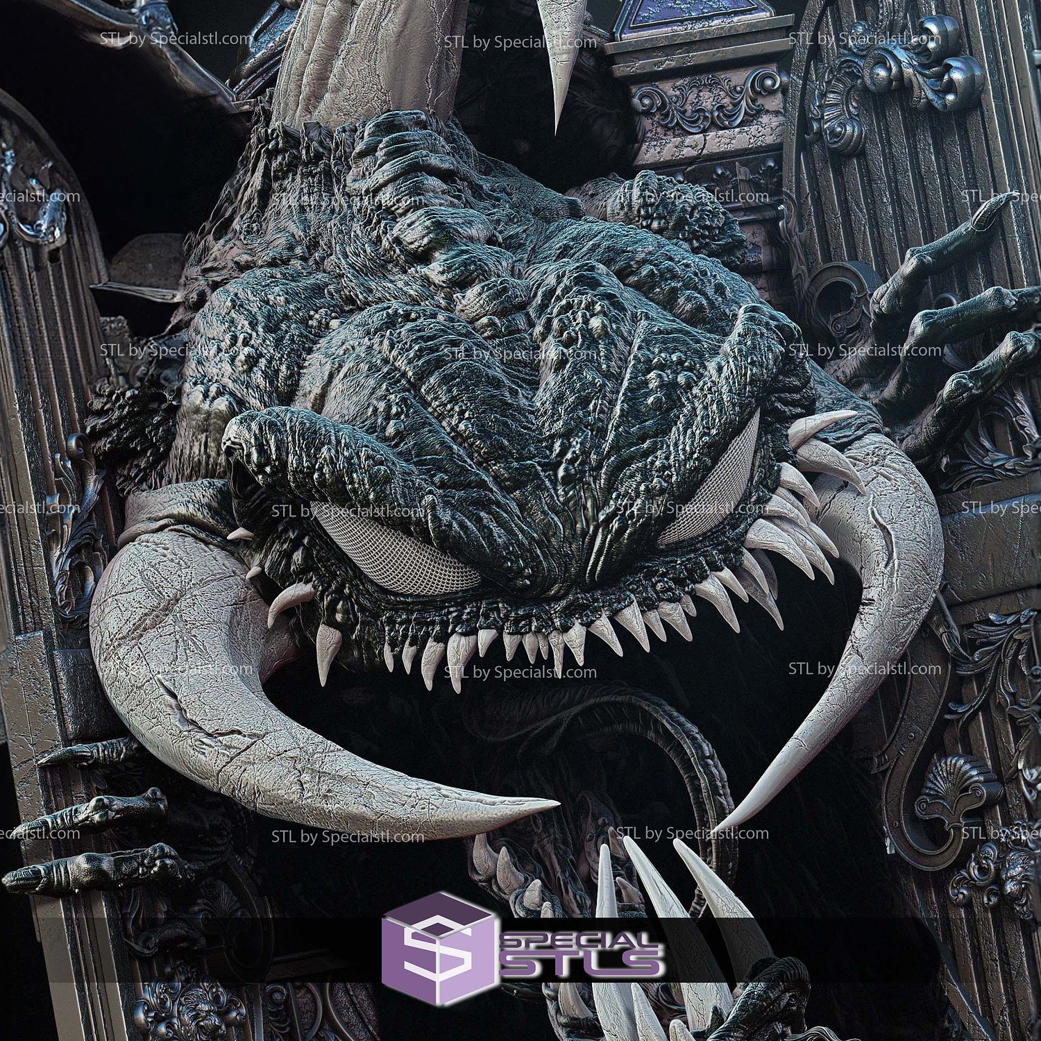 Violator Wall Bust 3D Printer Files STL Model — view 3