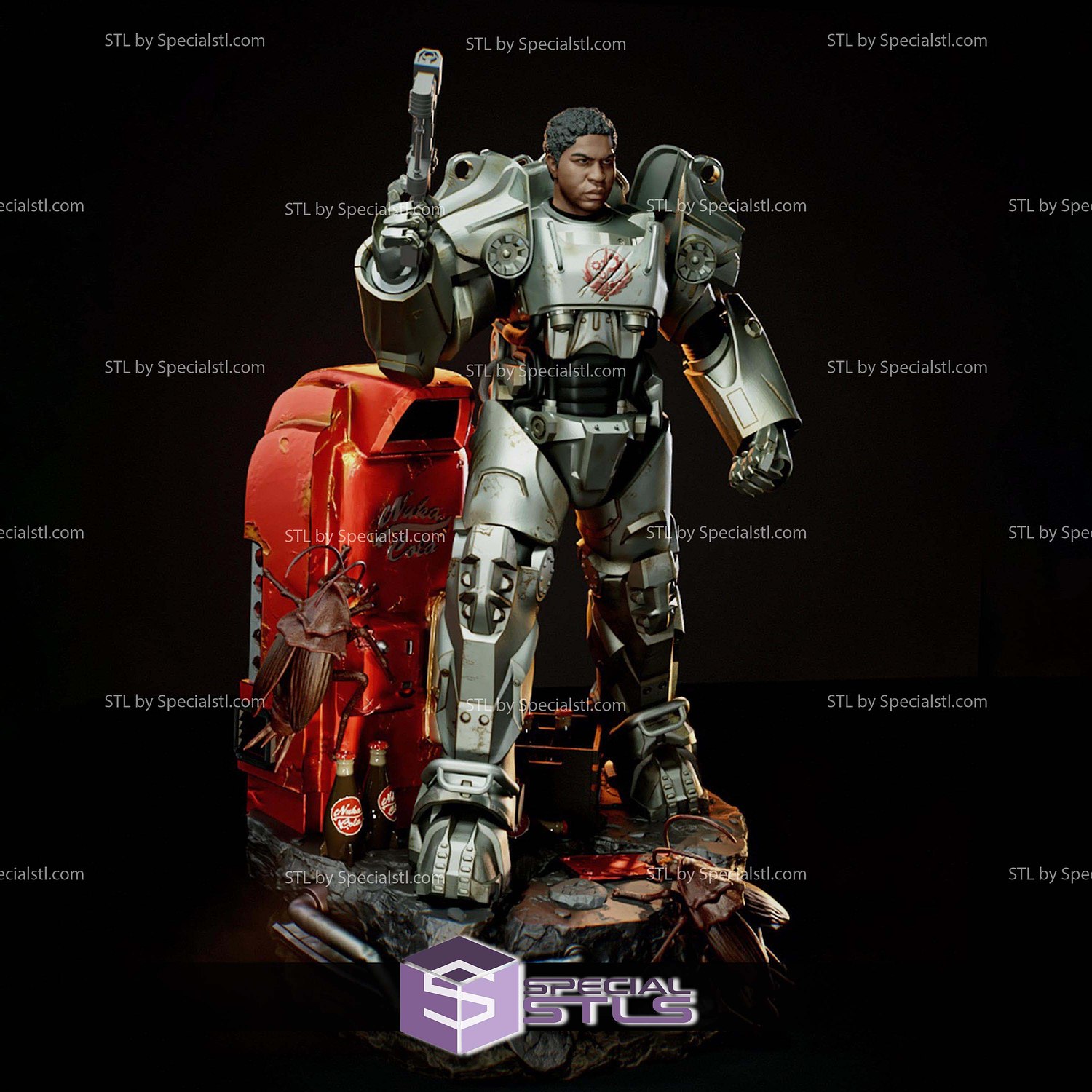 Maximus Power Armor Fallout 1-6 STL Files 3D Model — view 5