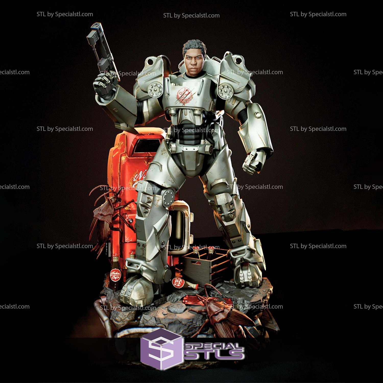 Maximus Power Armor Fallout 1-6 STL Files 3D Model — view 8