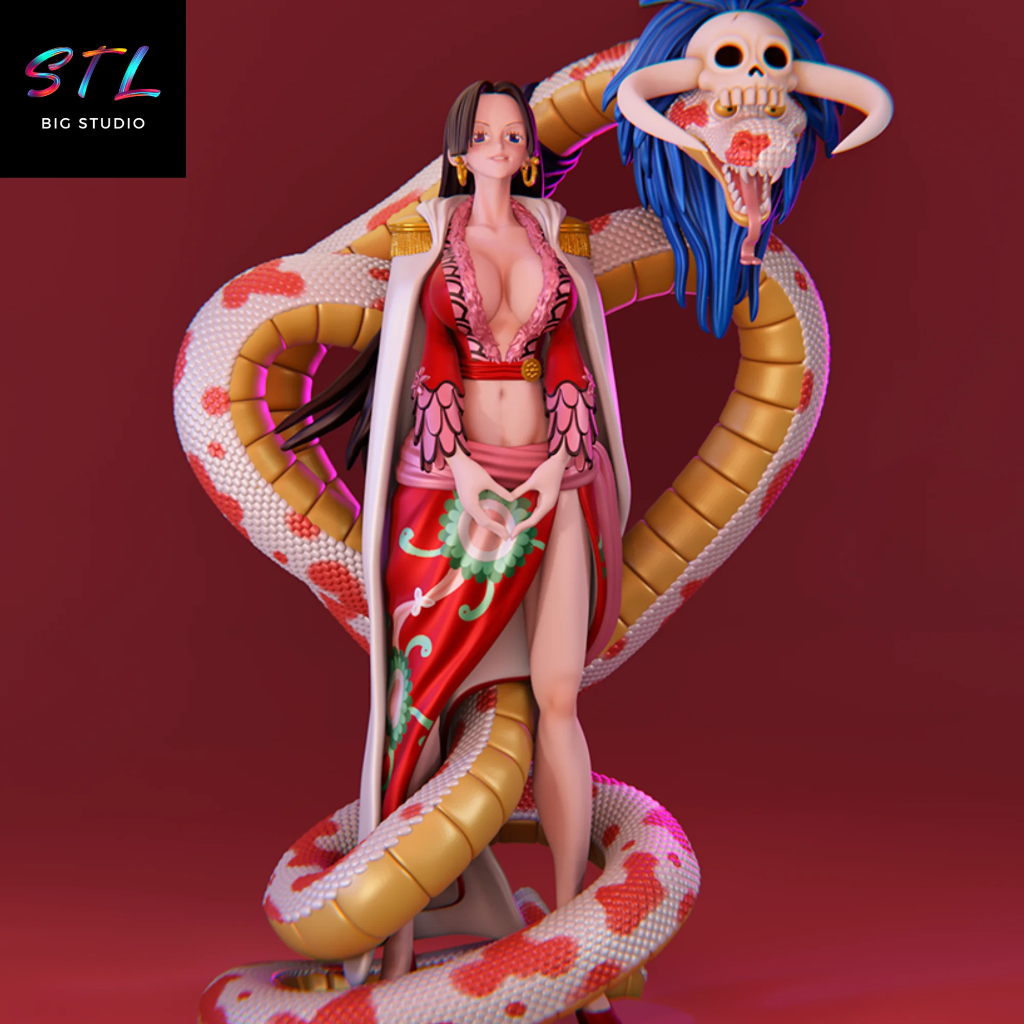 Boa Hancock STL | 3D Printable Figure | One Piece Model