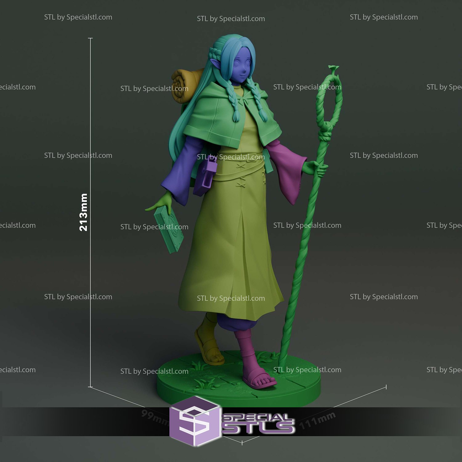 Marcille Donato Delicious in Dungeon V2 3D Printer Files STL Model — view 5