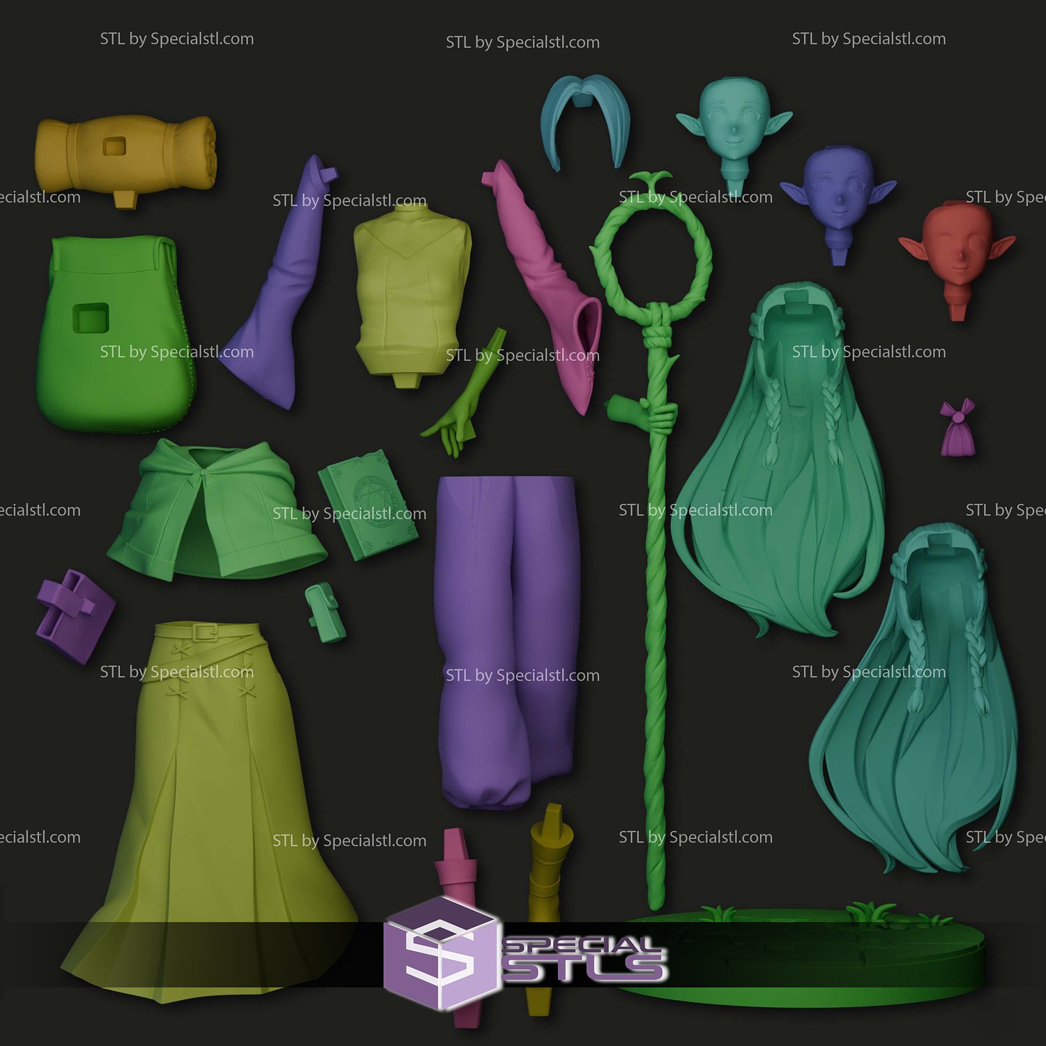 Marcille Donato Delicious in Dungeon V2 3D Printer Files STL Model — view 6