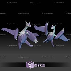 Pokemon STL Collection Latios Latias Mega Evolution 3D Model