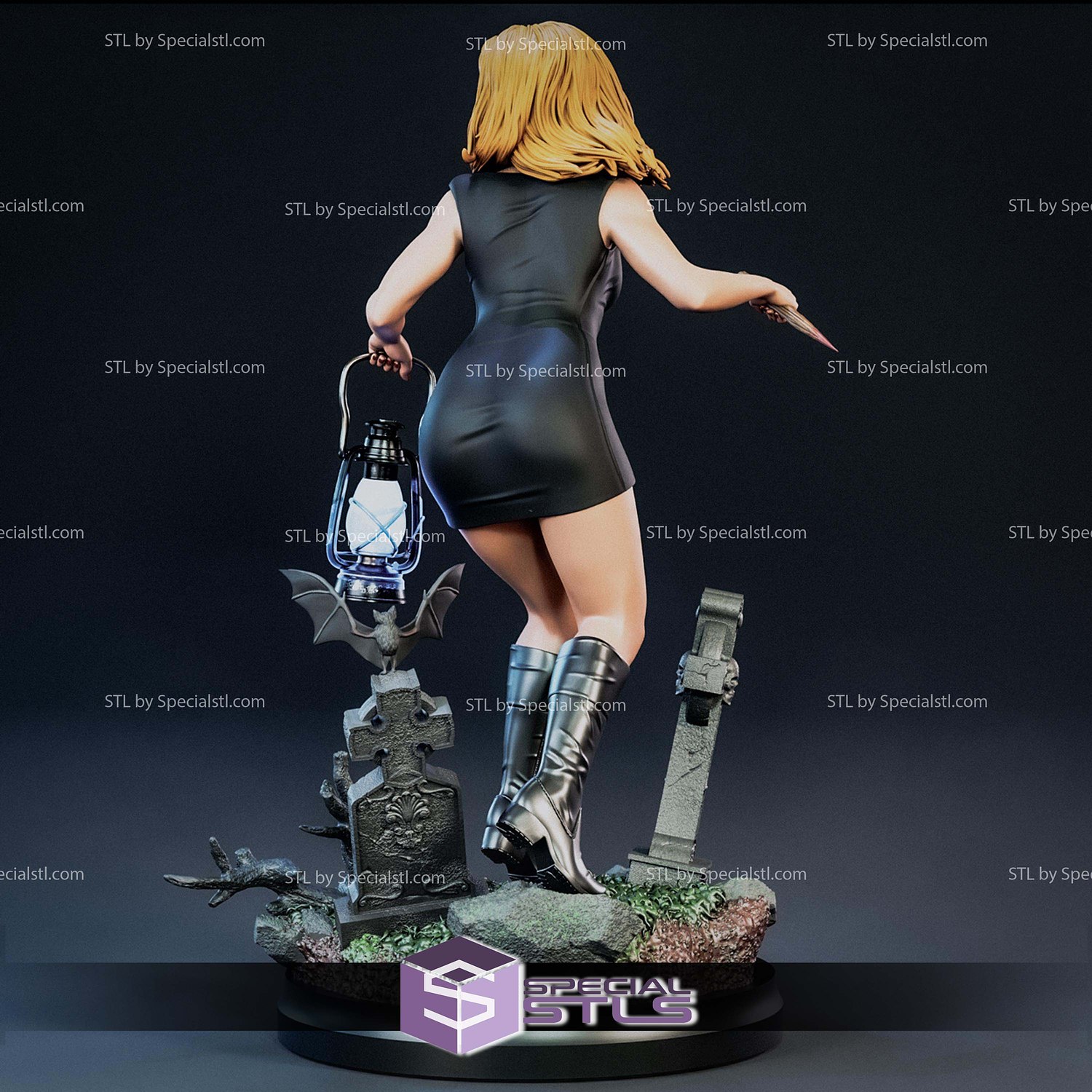 Buffy the Vampire Slayer Lantern STL Files 3D Model — view 2