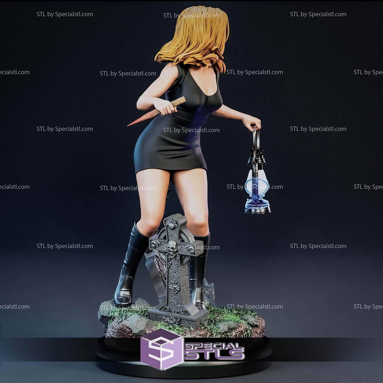 Buffy the Vampire Slayer Lantern STL Files 3D Model — view 3