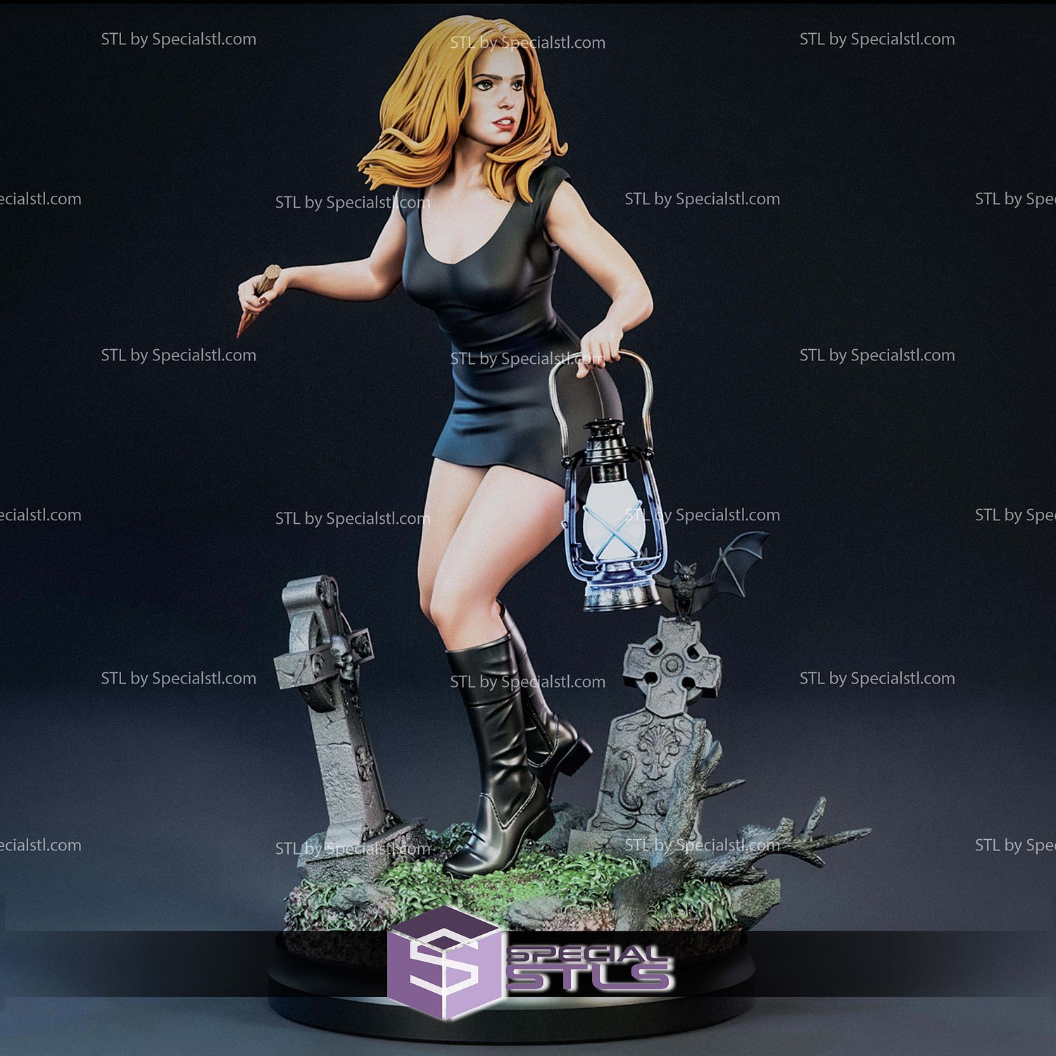 Buffy the Vampire Slayer Lantern STL Files 3D Model — view 5