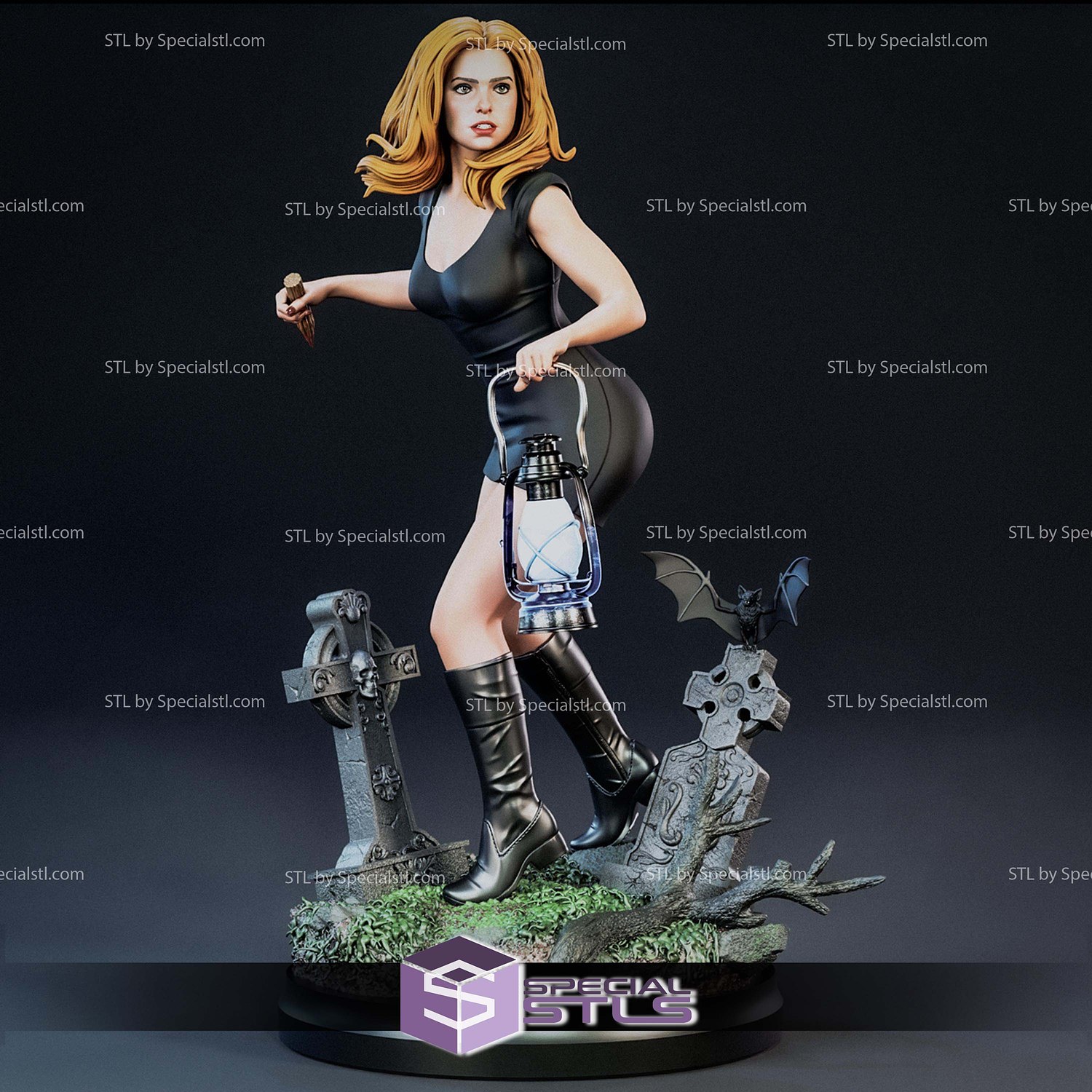 Buffy the Vampire Slayer Lantern STL Files 3D Model — view 7