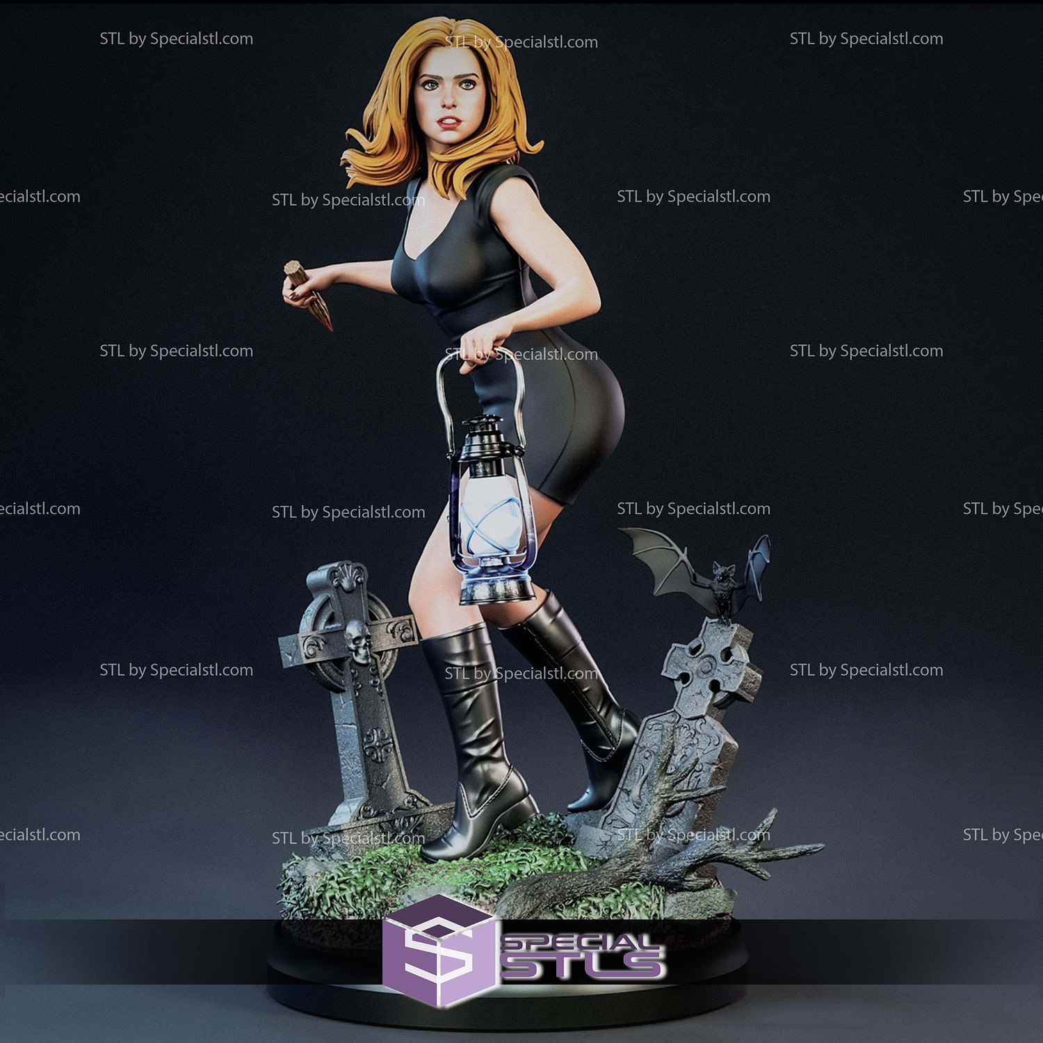 Buffy the Vampire Slayer Lantern STL Files 3D Model — view 8