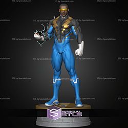 Black Lightning DC Hero STL Files 3D Model