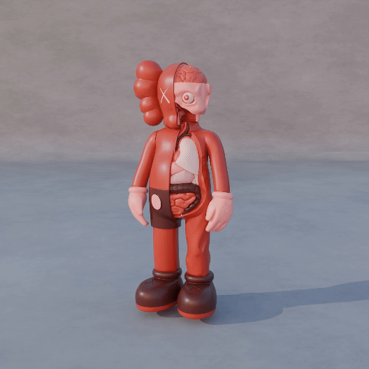 KAWS FLAYED OPEN COMPANION 3D STL Model