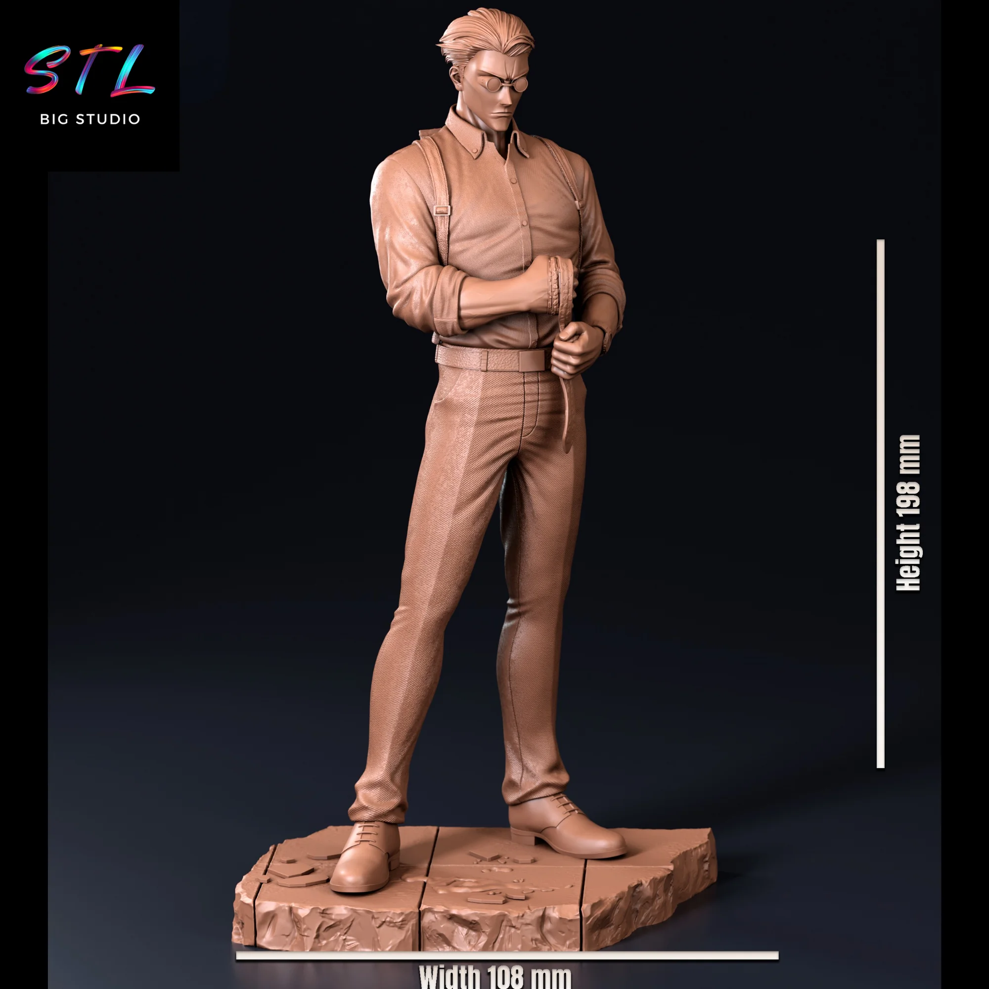 Kento Nanami STL | Jujutsu Kaisen | 3D Print Model Model — view 6