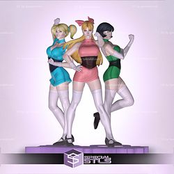 The Powerpuff girls Adult 3D Printer Files STL Model