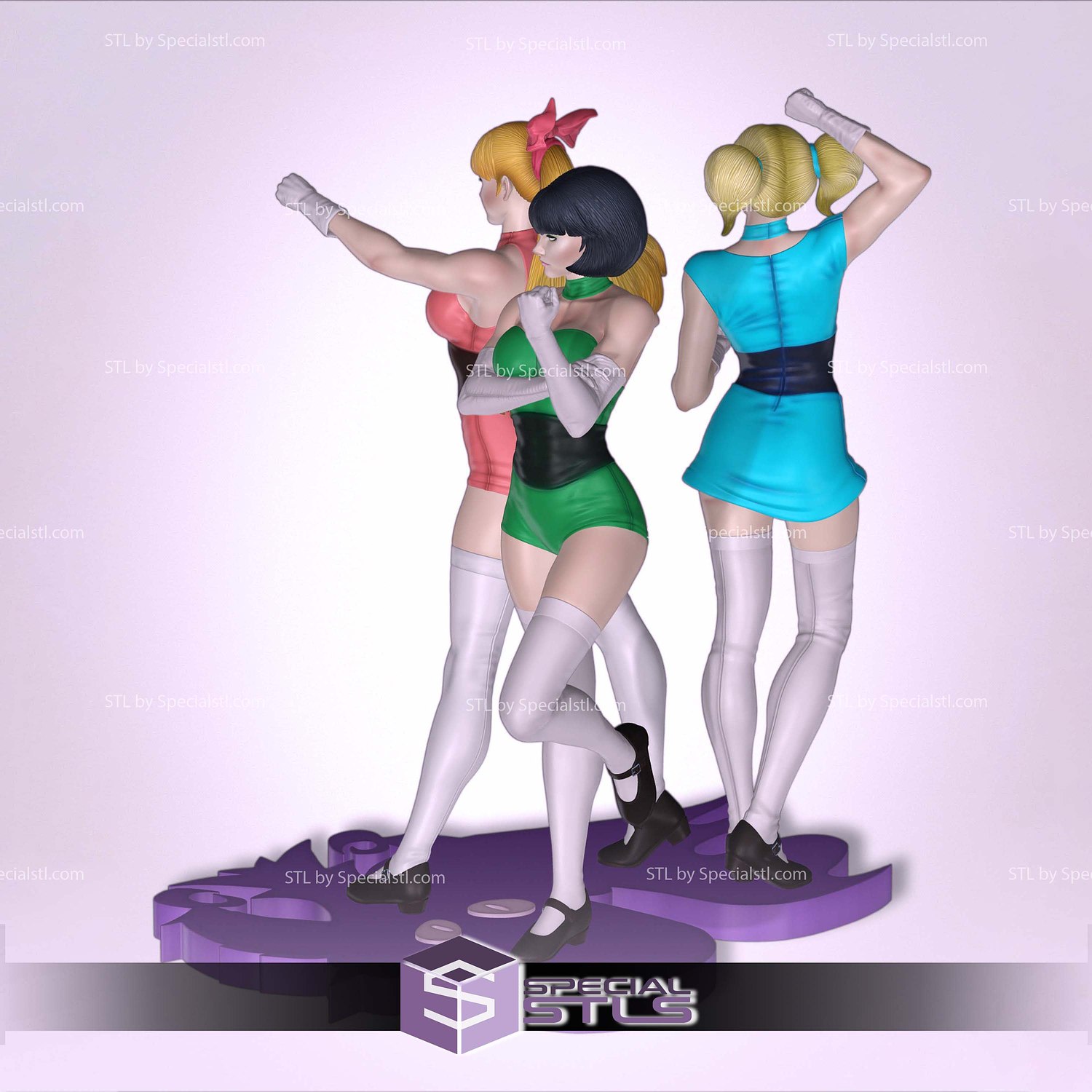 The Powerpuff girls Adult 3D Printer Files STL Model — view 3