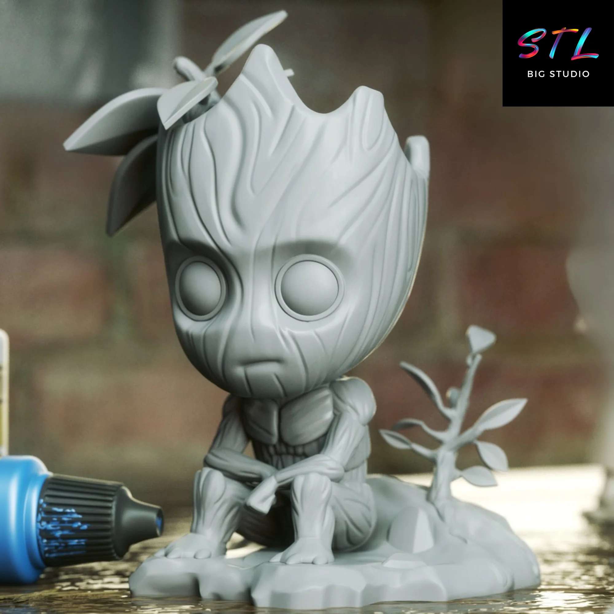 Baby Groot Chibi STL | Adorable 3D Figure for Printing Model — view 2