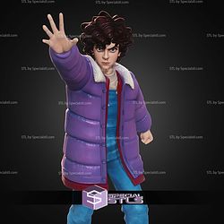 Eleven Stranger Things Cartoon Style 165mm STL Files 3D Model
