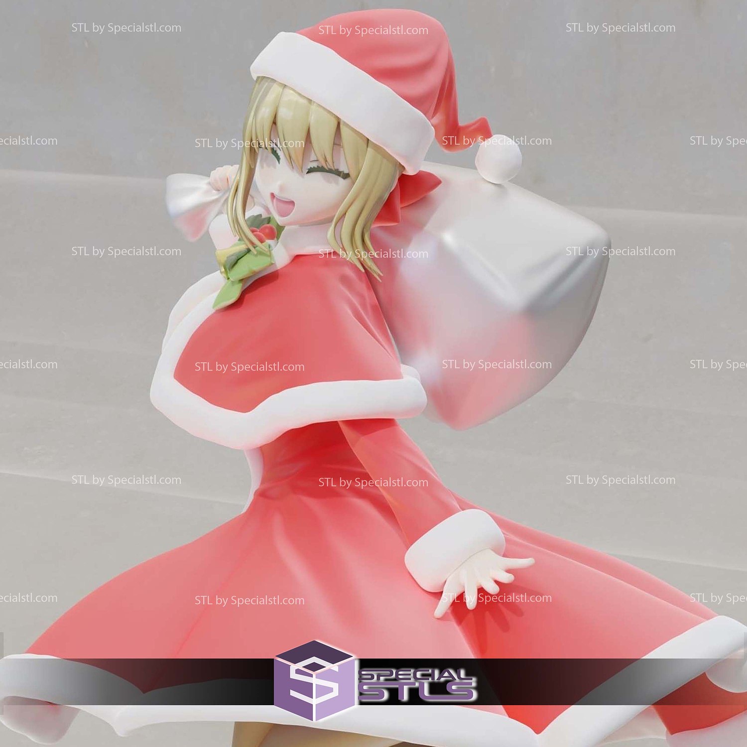Nero Santa Fate Series Sculptures 3D Printing STL Model — view 2