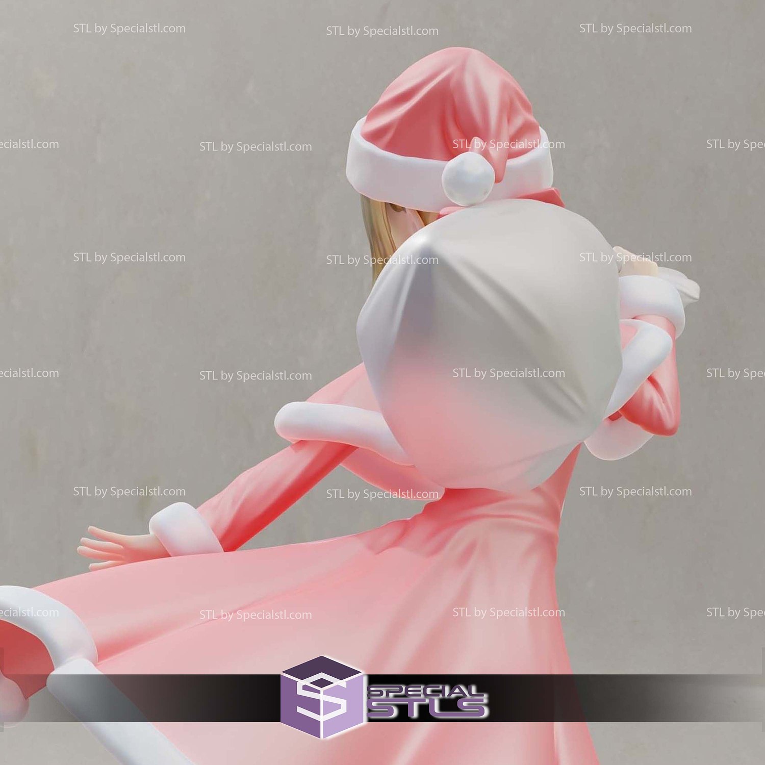 Nero Santa Fate Series Sculptures 3D Printing STL Model — view 3
