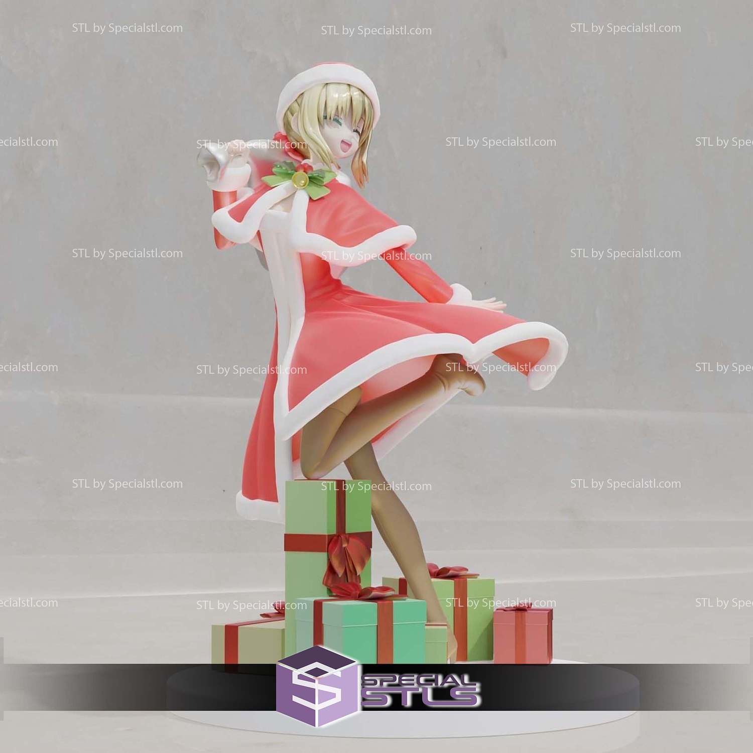 Nero Santa Fate Series Sculptures 3D Printing STL Model — view 5