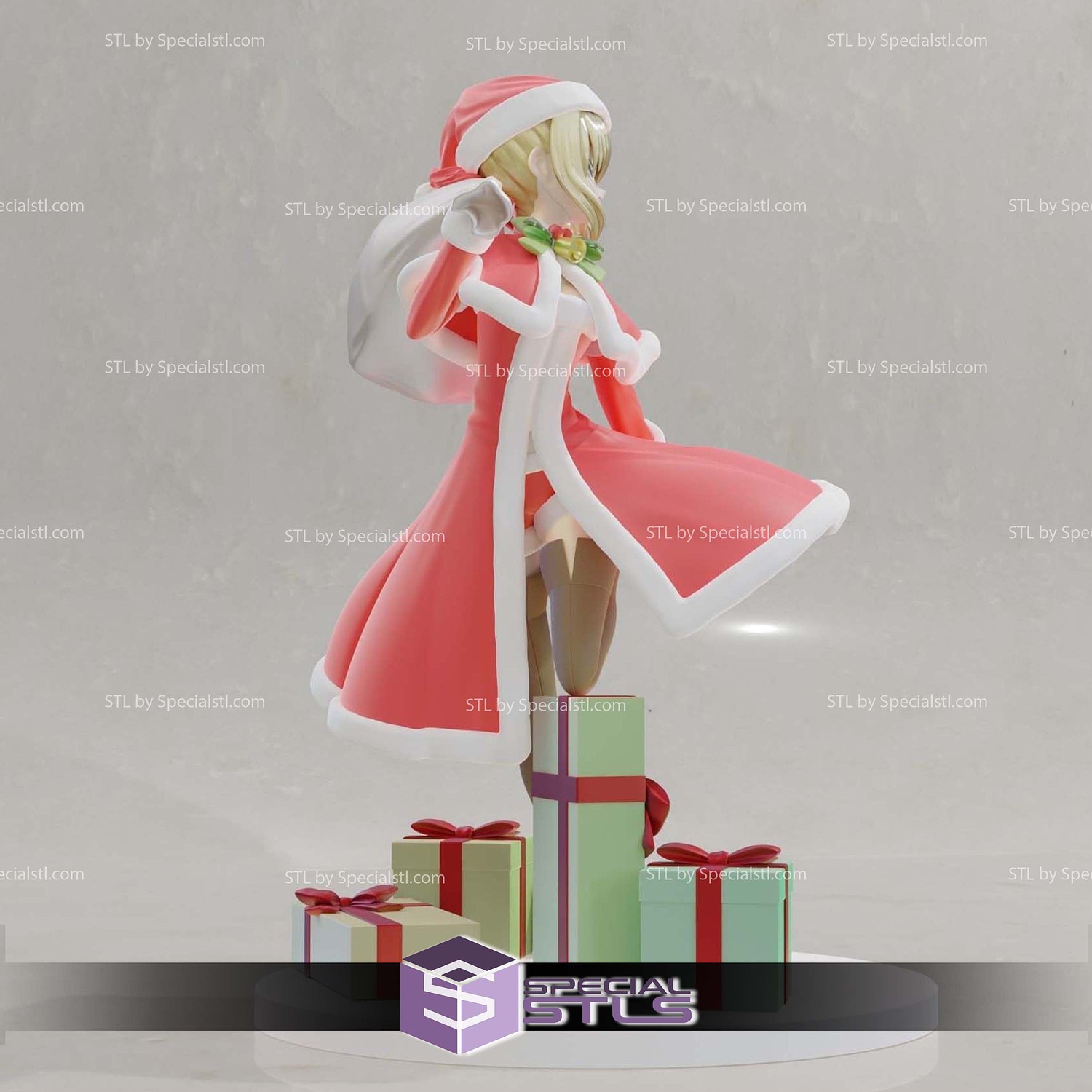 Nero Santa Fate Series Sculptures 3D Printing STL Model — view 6