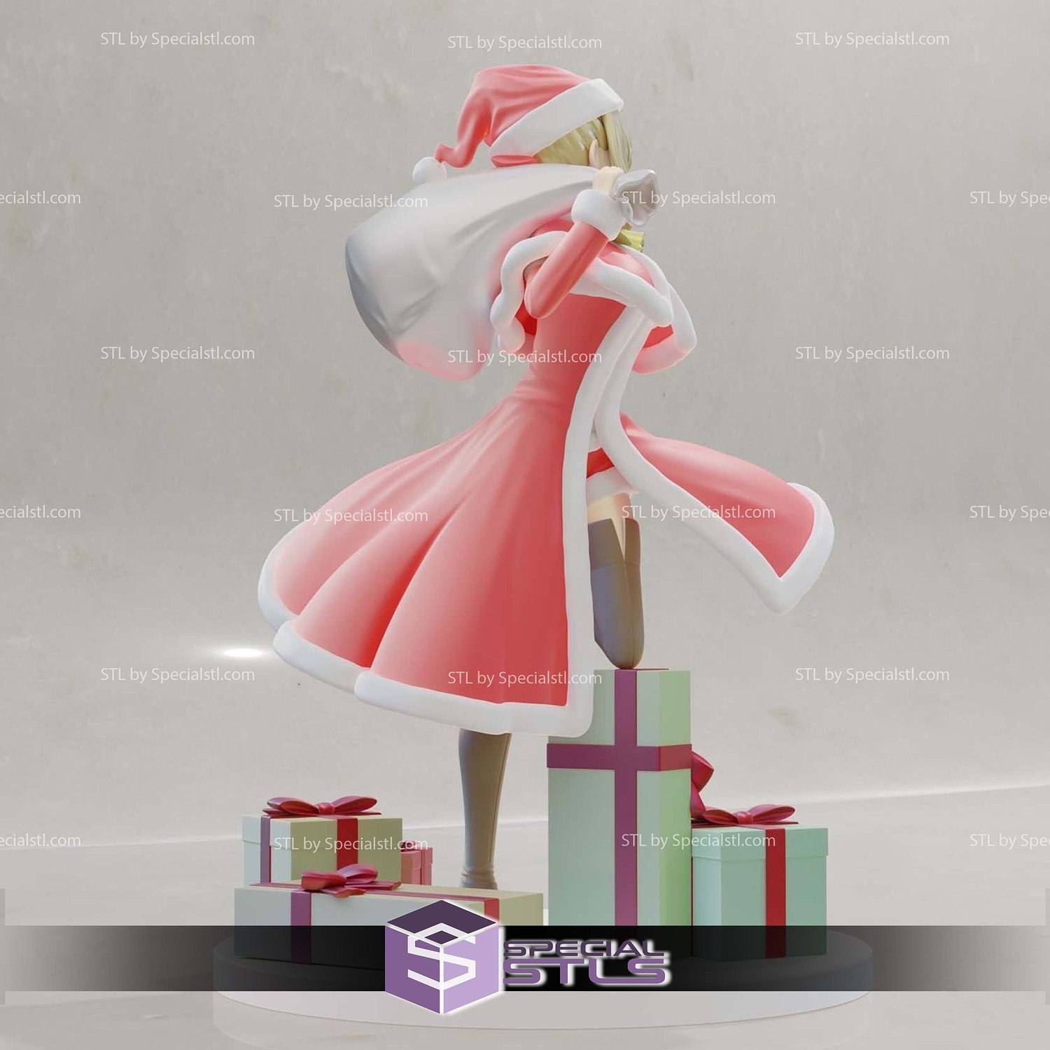 Nero Santa Fate Series Sculptures 3D Printing STL Model — view 7