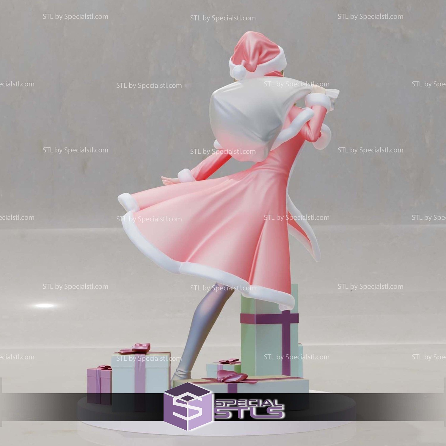 Nero Santa Fate Series Sculptures 3D Printing STL Model — view 8