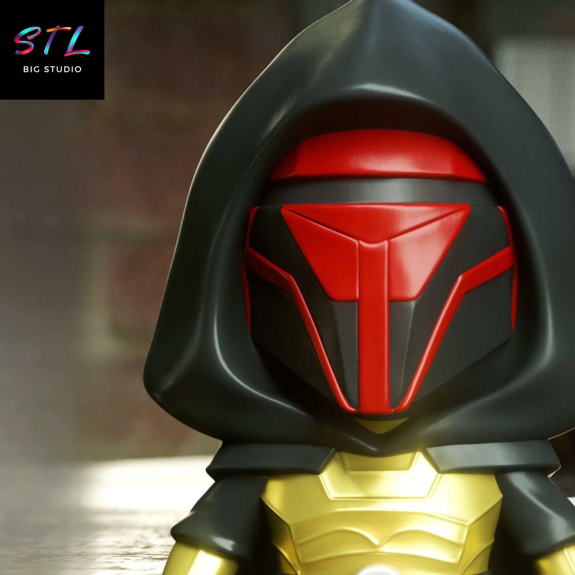 Darth Revan Chibi STL | Star Wars | 3D Printable Figure Model — view 2