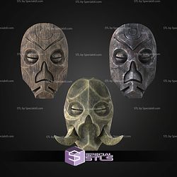 Cosplay STL Files Skyrim Dragon Priest Masks 3D Model