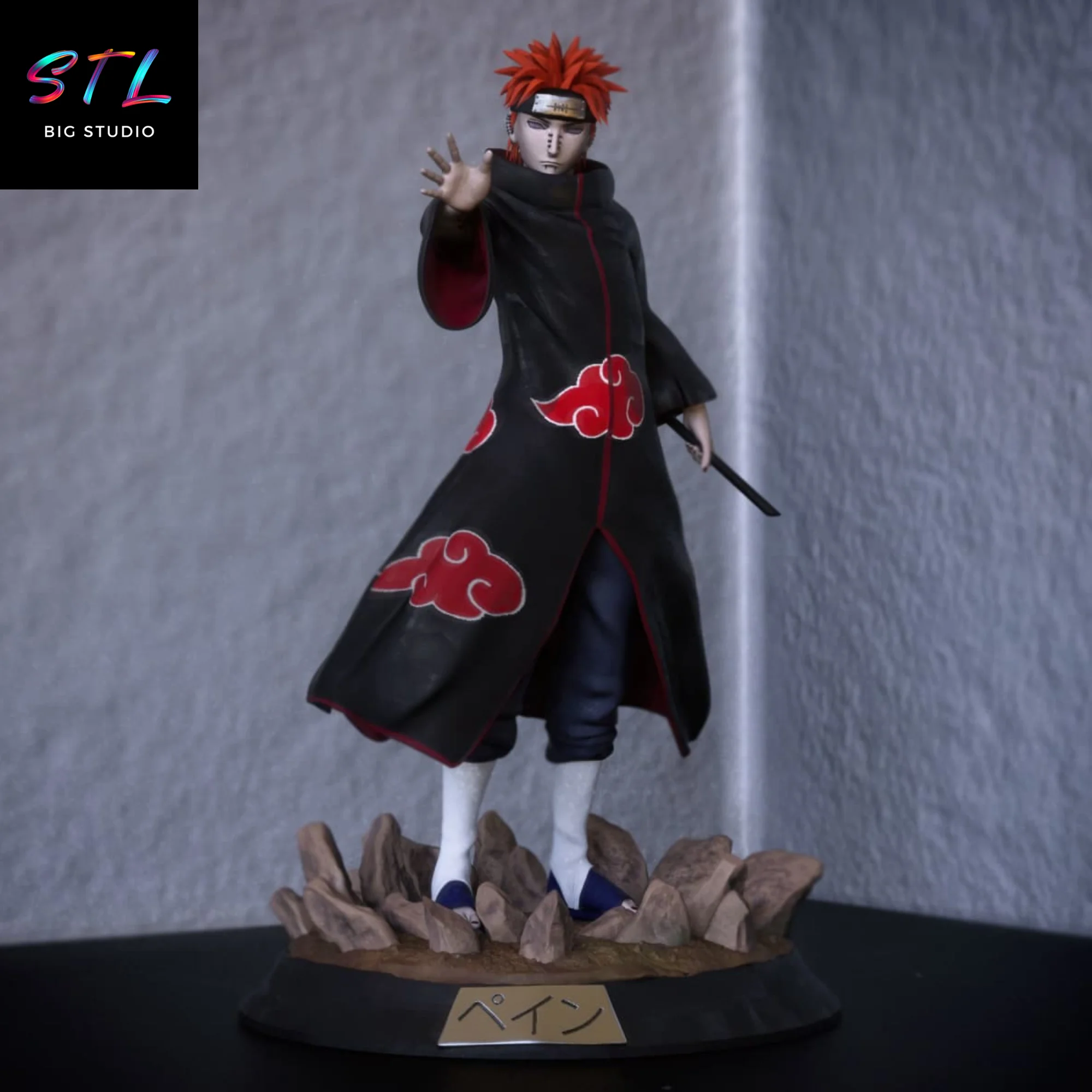 Pain Akatsuki STL Figure | 3D Model from Naruto Shippuden Model