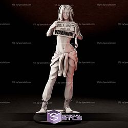 Janey Belle Zombie Tramp Sculptures 3D Printing STL Model