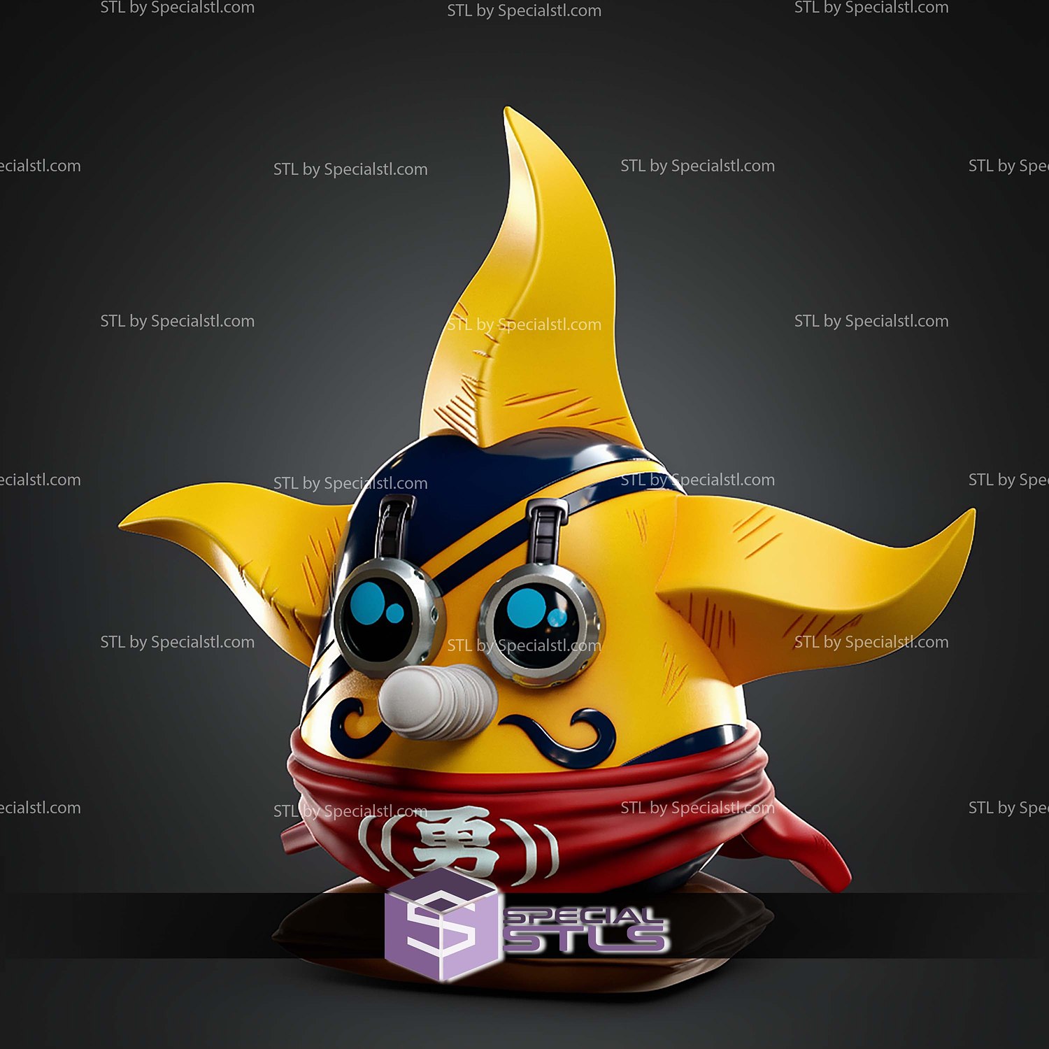 Daruma Sogeking STL Files 3D Model — view 4