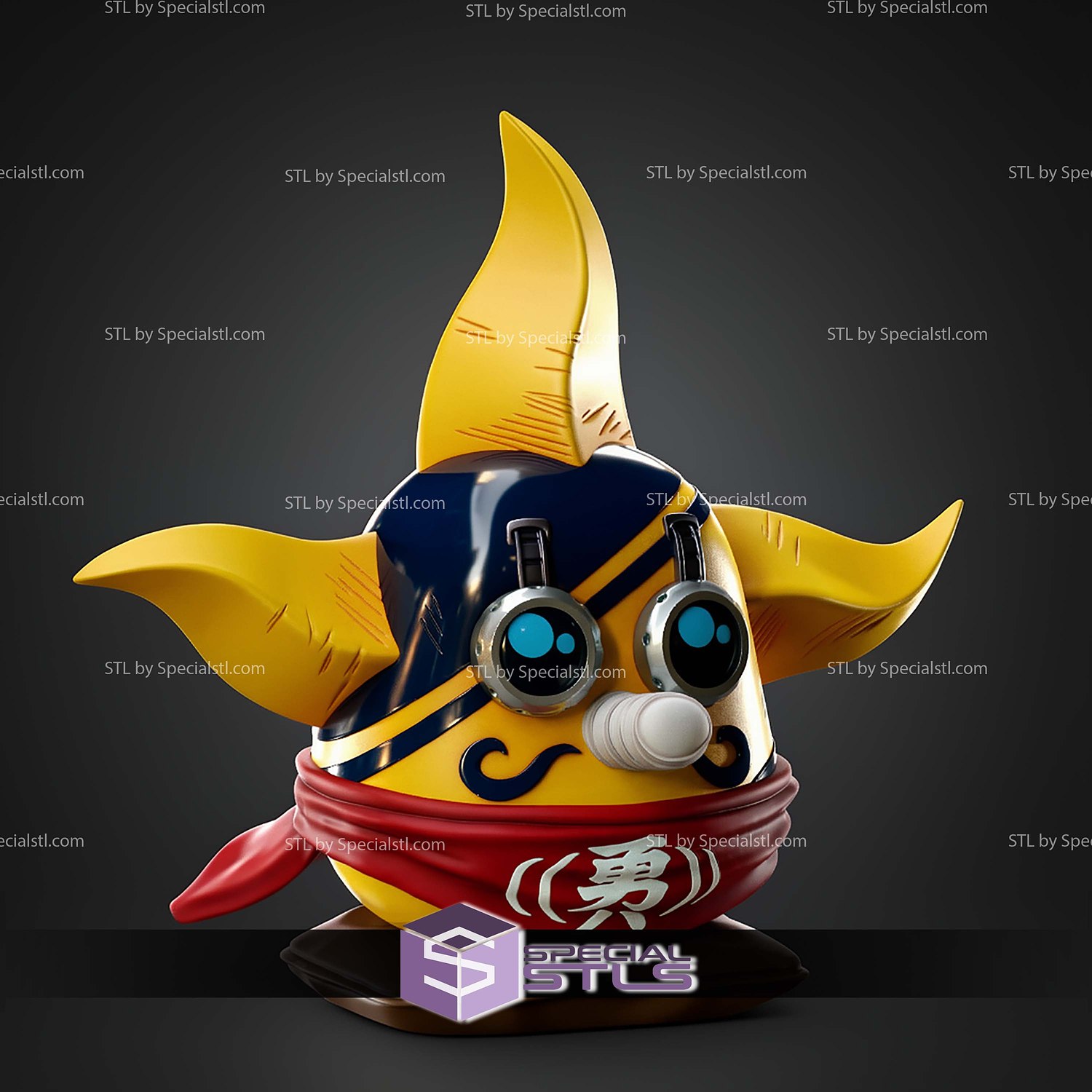 Daruma Sogeking STL Files 3D Model — view 6