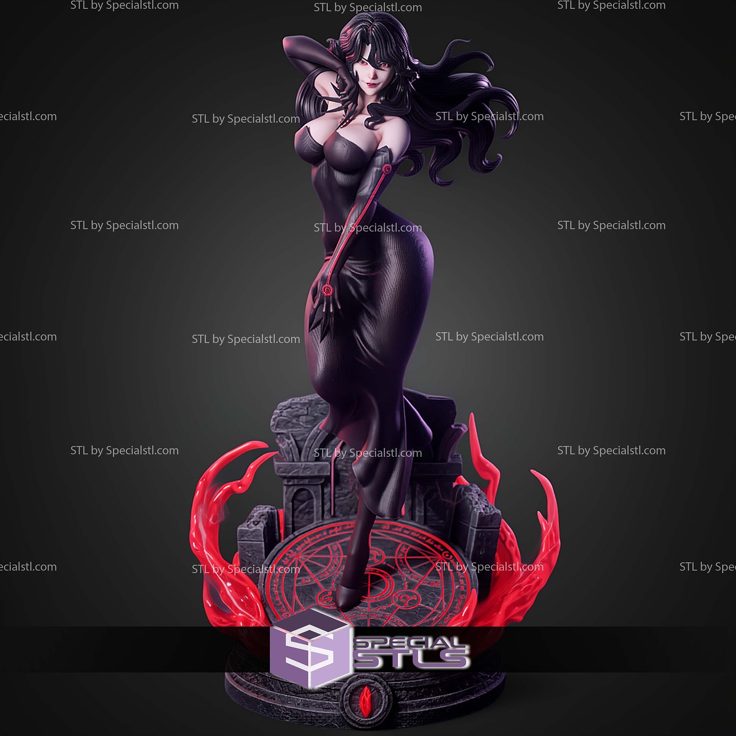 Lust Fullmetal Alchemist Sorcerer STL Files 3D Model — view 2