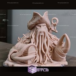 Davy Jones Bust V4 STL Files 3D Model