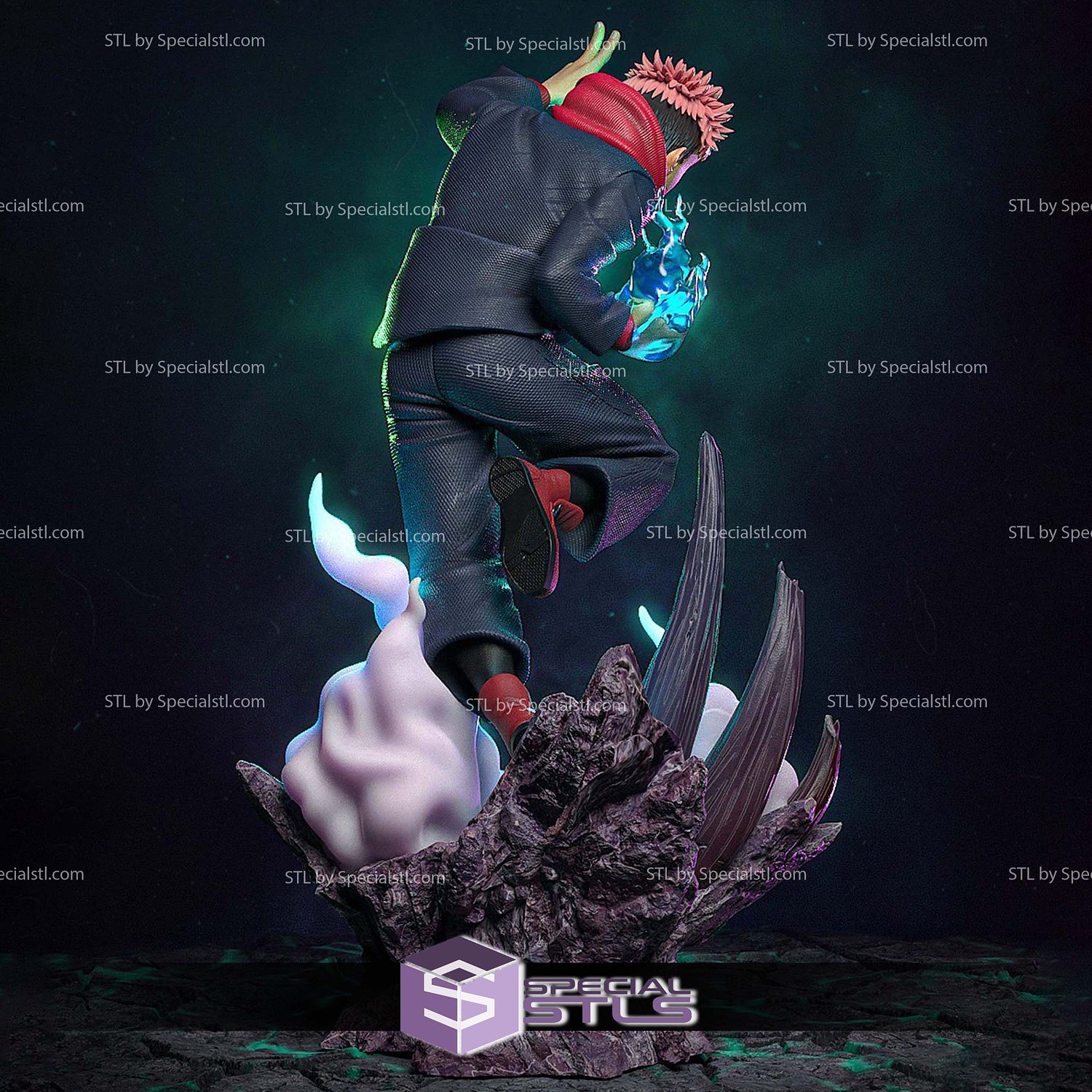 Itadori and Sukuna STL Files 3D Model — view 8