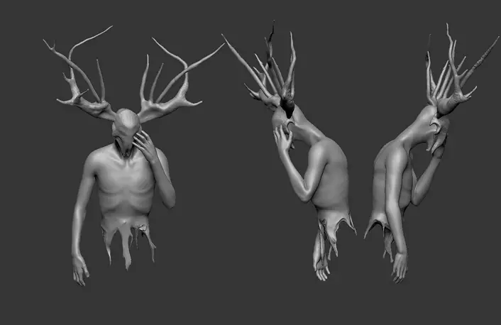 fantasy man horned 3D STL Model