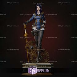 Caitlyn and Gun Standing Arcane 3D Print Files STL Model
