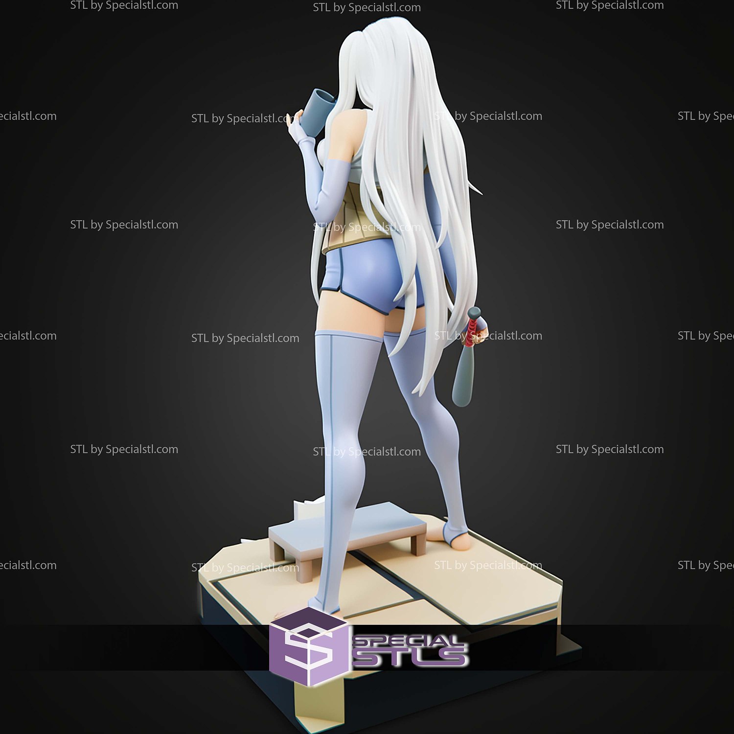 Seiko Ayase Dandadan 1 10 STL Files 3D Model — view 2