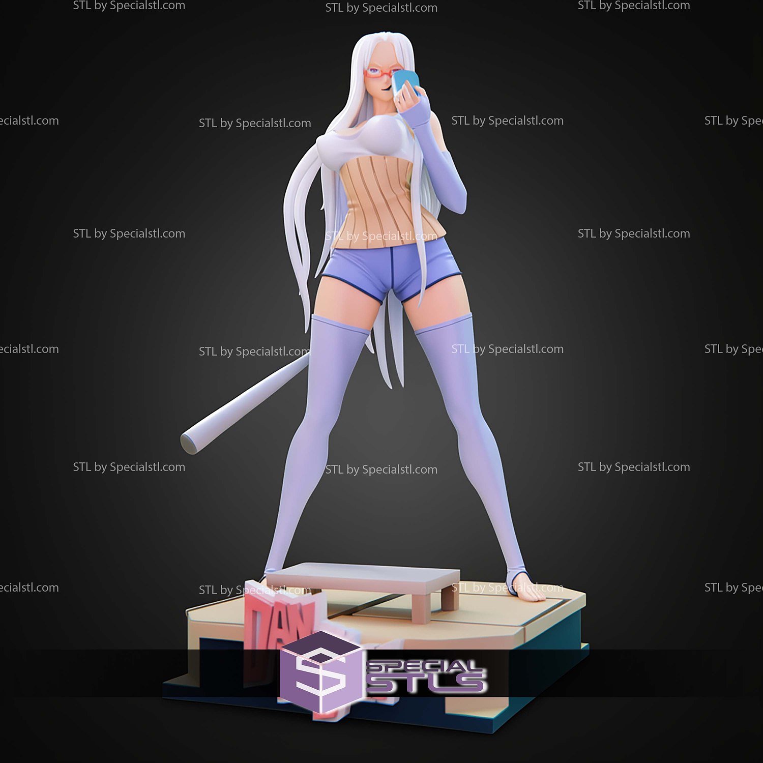 Seiko Ayase Dandadan 1 10 STL Files 3D Model — view 3