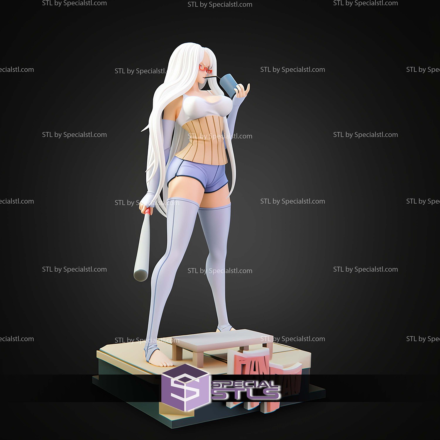 Seiko Ayase Dandadan 1 10 STL Files 3D Model — view 5