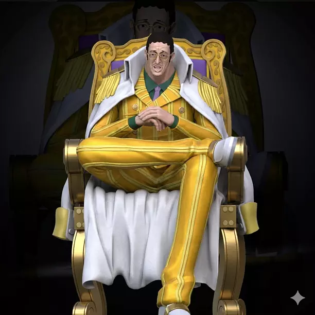 Kizaru OnePiece Sculpture 110 Scale STL 3D Model