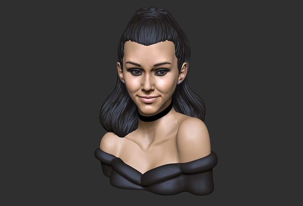 Ariana Grande 3d printable version STL Model — view 2
