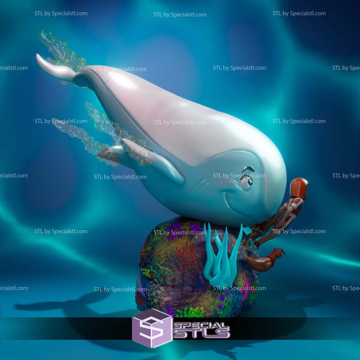 Moby Dick and the Mighty Mightor 3D Printing Models STL Model — view 2