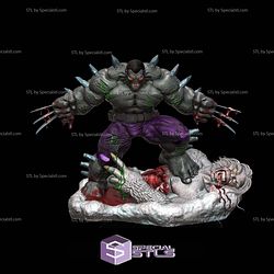 Weapon H Marvel Hero and Wendigo STL Printer Files 3D Model — view 1
