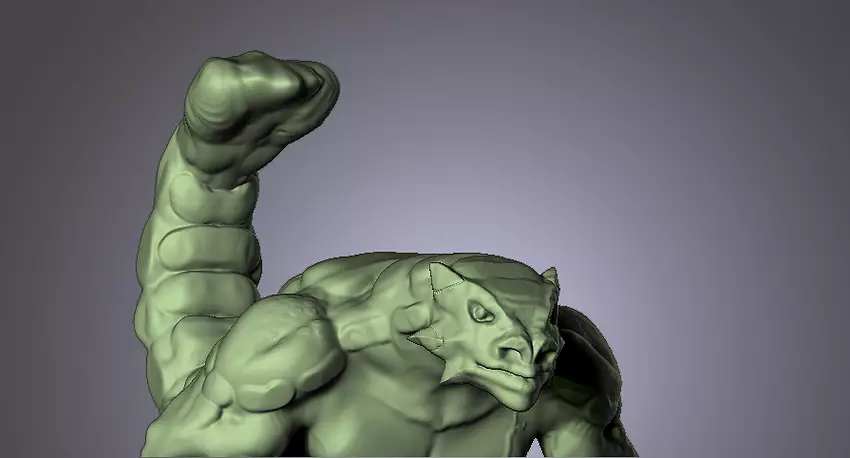 LIZARD MAN ANKILOSAURUS 3D ZTL Model