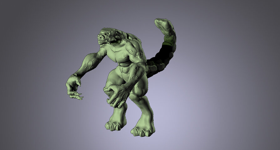 LIZARD MAN ANKILOSAURUS 3D ZTL Model — view 2